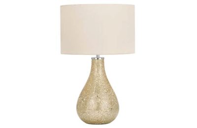 Heart of House Eloise Crackle Table Lamp - Champagne.
